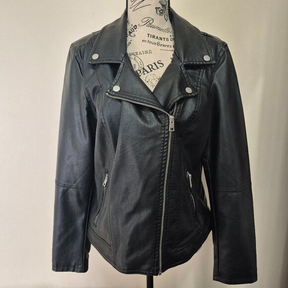 Faux Leather Jacket - Picture 1 of 7